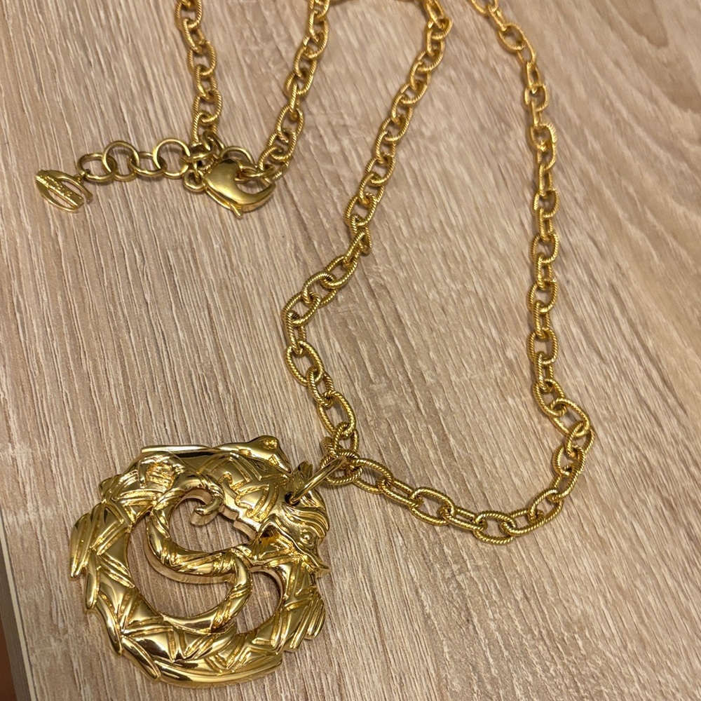 Just Cavalli vintage dragon necklace unisex